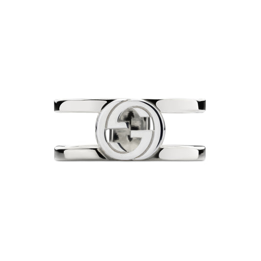 Gucci Interlocking G Sterling Silver 8.8mm Ring