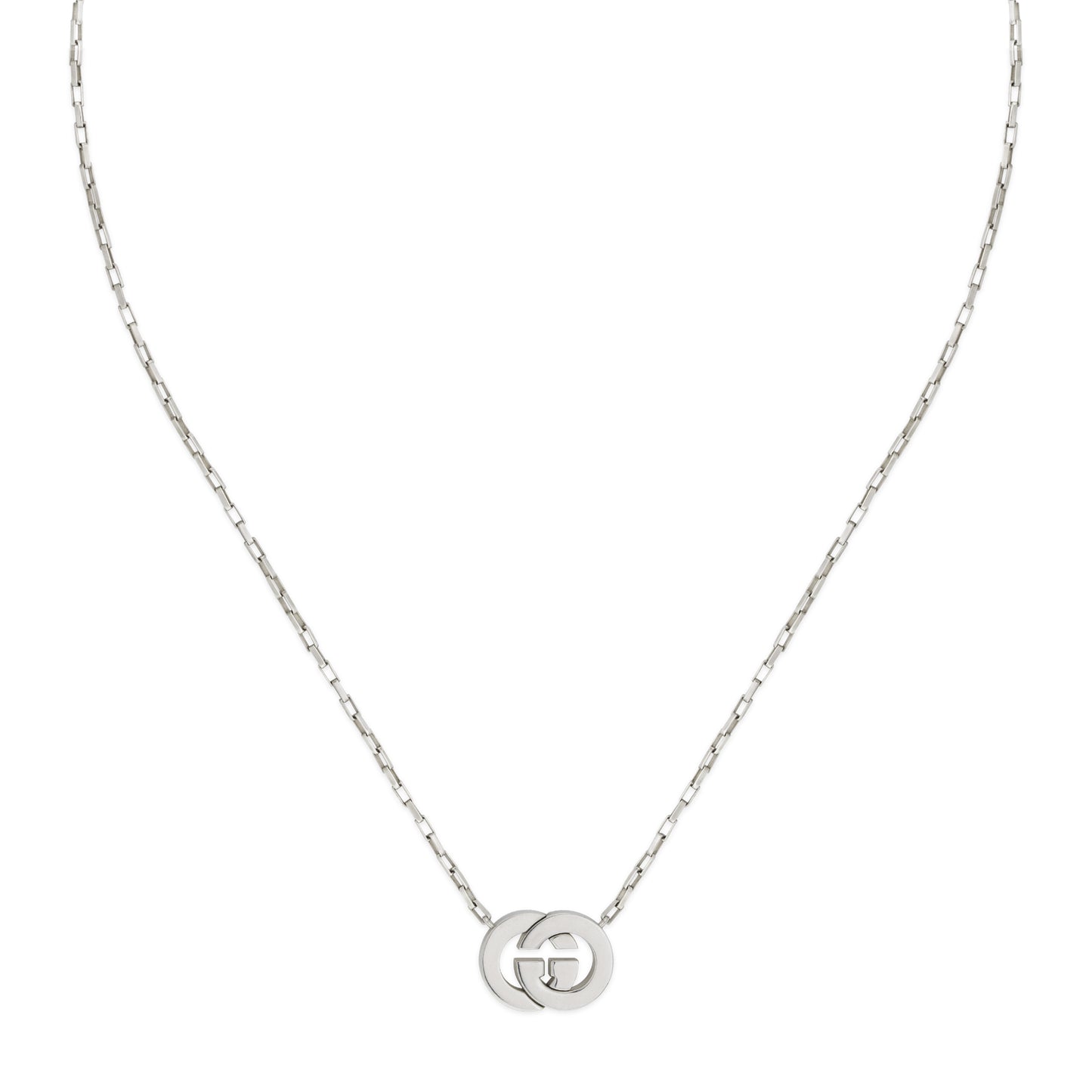 Gucci Interlocking Necklace in 925 Sterling Silver 45cm
