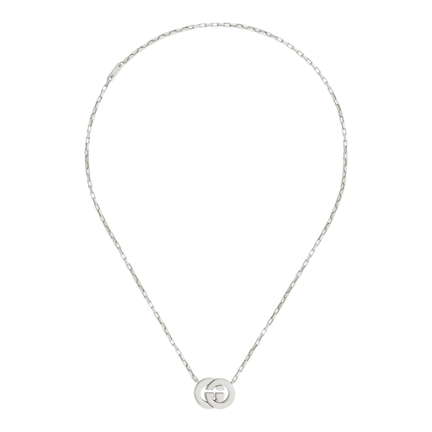 Gucci Interlocking Necklace in 925 Sterling Silver 45cm