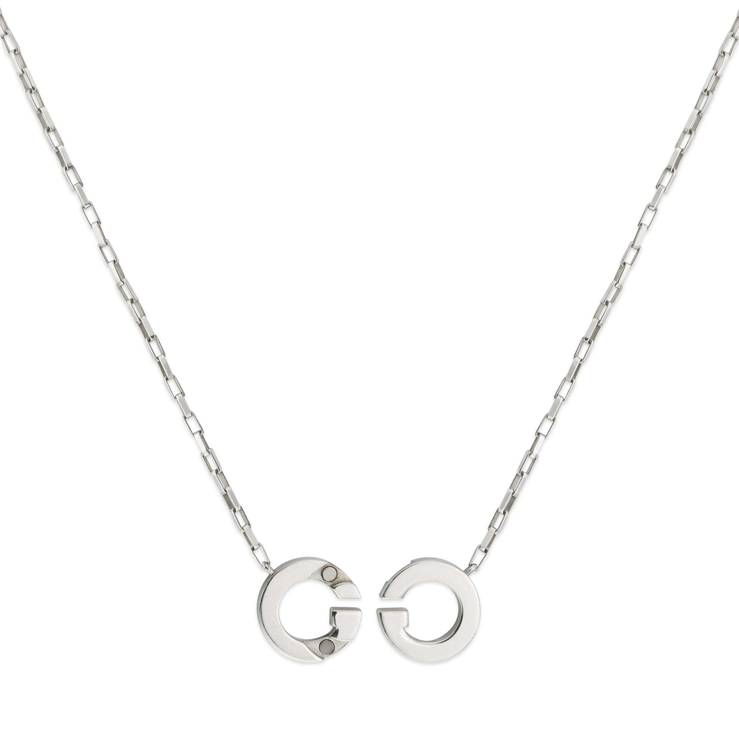 Gucci Interlocking Necklace in 925 Sterling Silver 45cm