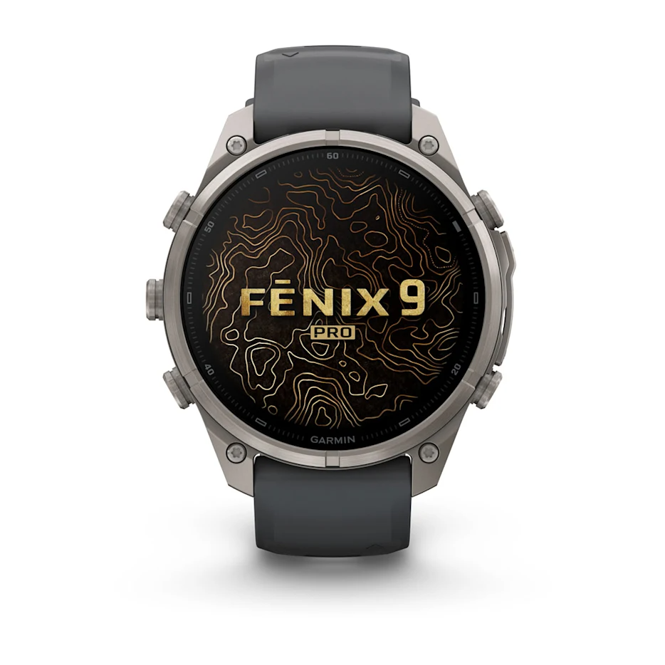 Garmin Fenix 9 Pro 47mm AMOLED Titanium with Graphite/Black Silicone Band