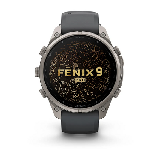 Garmin Fenix 9 Pro 47mm AMOLED Titanium with Graphite/Black Silicone Band
