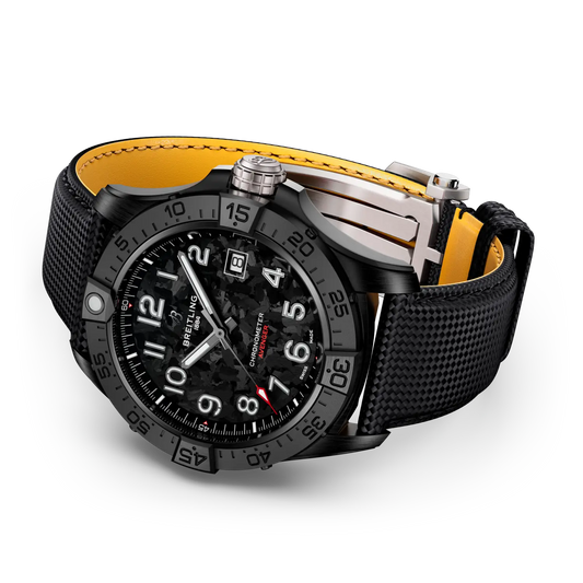 Avenger Automatic 42 Night Mission | 42mm Ceramic Case Leather Strap