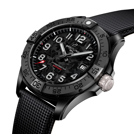 Avenger Automatic 42 Night Mission | 42mm Ceramic Case Leather Strap