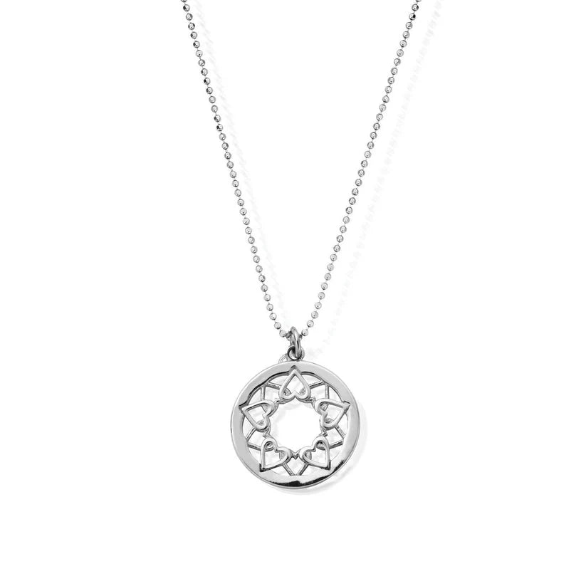 EX-DISPLAY Sterling Silver Mandala Pendant 65cm