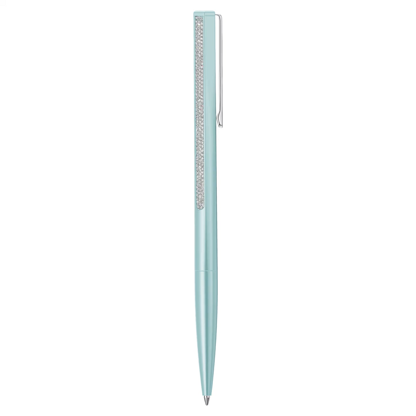 Shimmer ballpoint pen, Blue lacquered, chrome plated