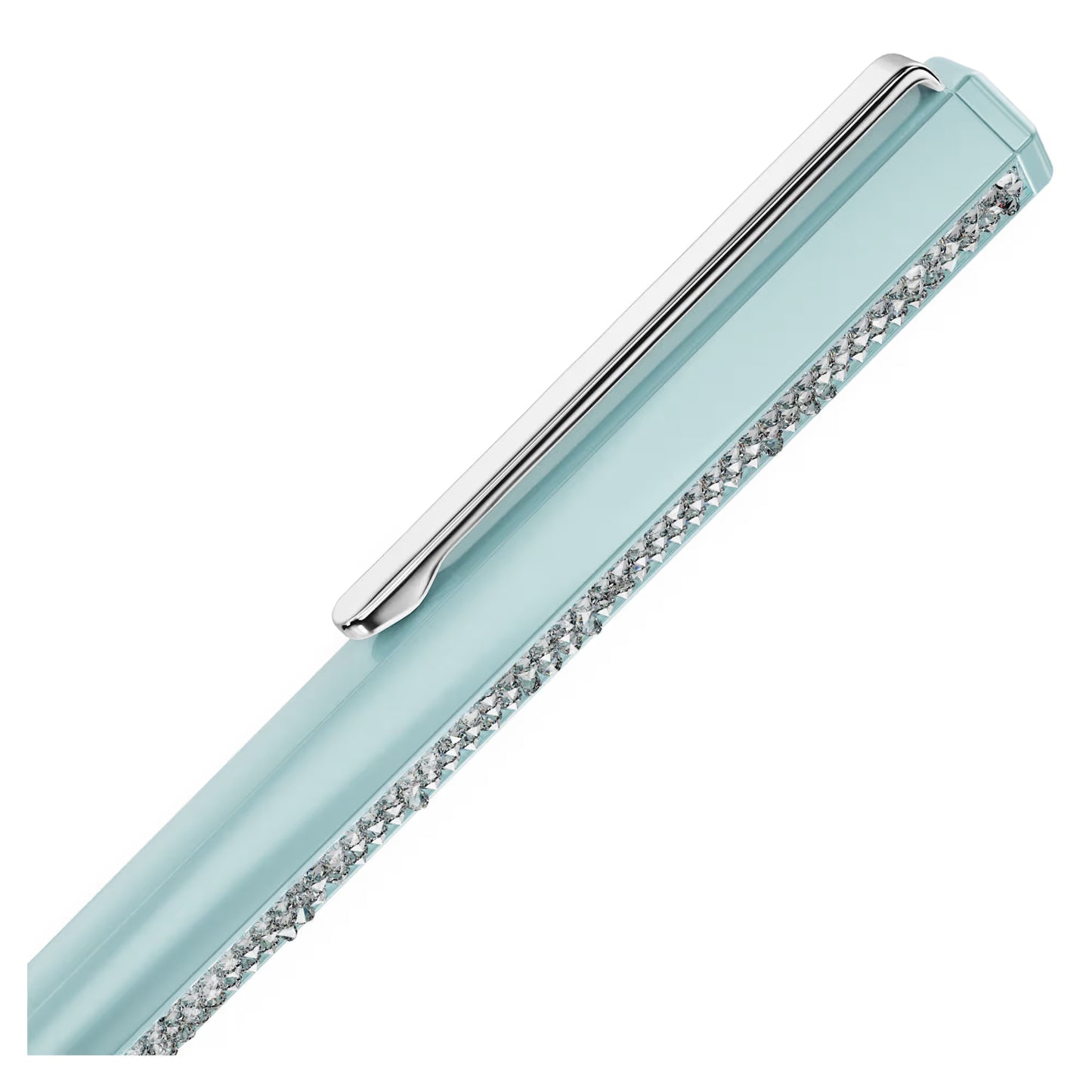 Shimmer ballpoint pen, Blue lacquered, chrome plated