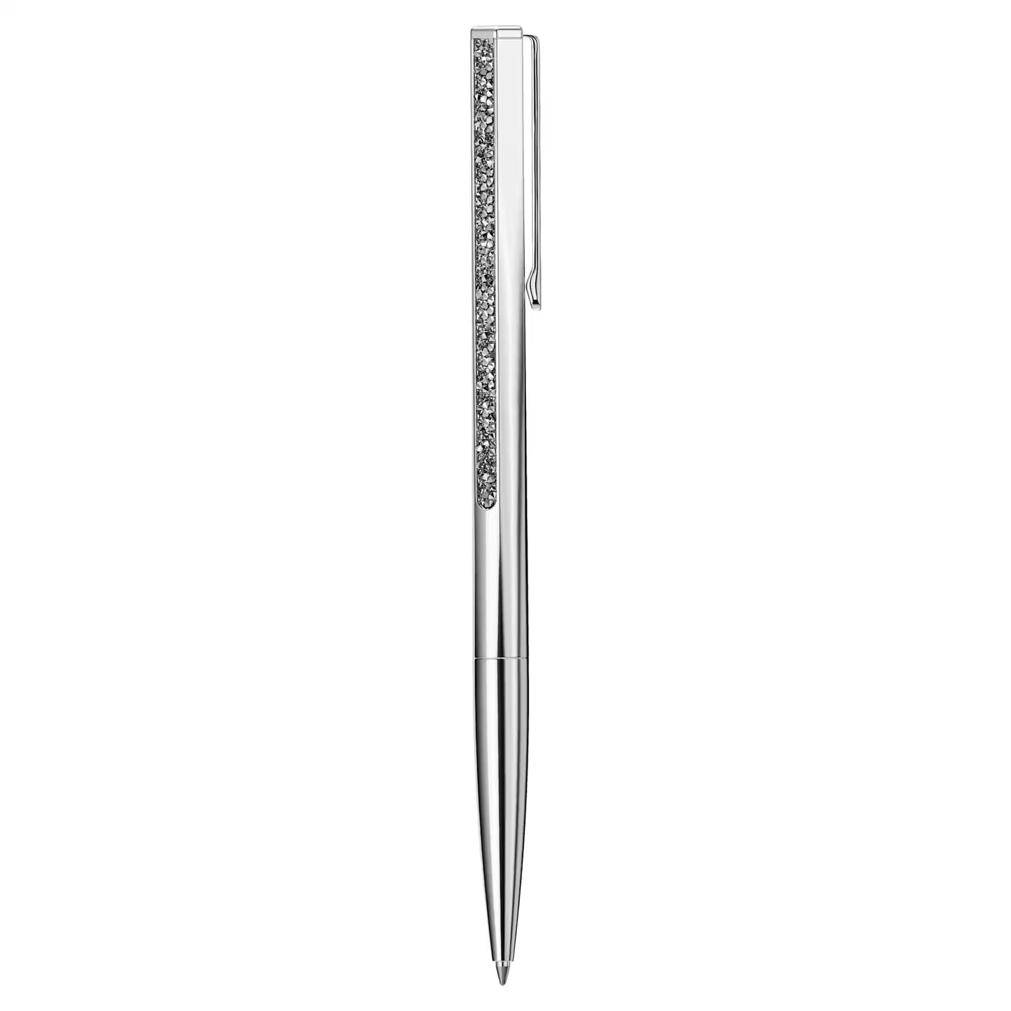 Crystal Shimmer ballpoint pen, Silver tone, Chrome