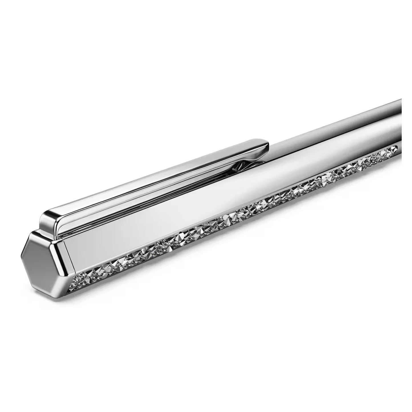 Crystal Shimmer ballpoint pen, Silver tone, Chrome