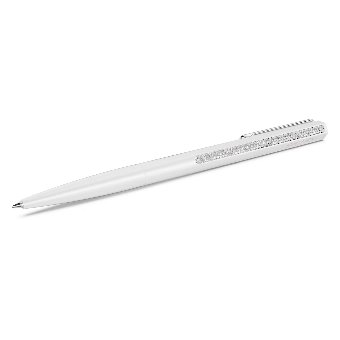 Crystal Shimmer ballpoint pen, White lacquered, chrome plated