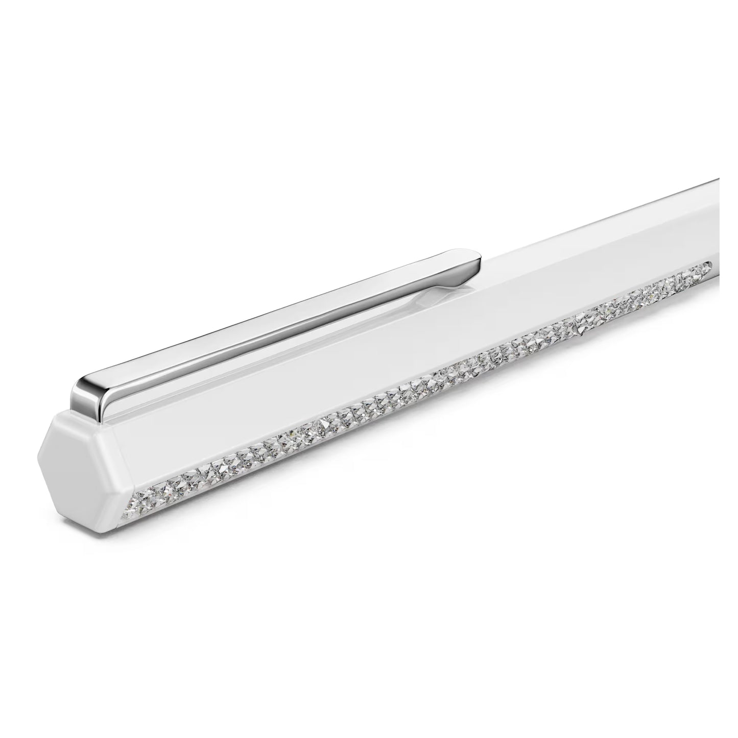 Crystal Shimmer ballpoint pen, White lacquered, chrome plated