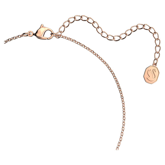 Stella Crystal White Rose Gold-tone Pendant