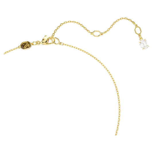 Stilla pendant, Square cut, White, Gold-tone