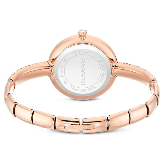 Sublima bangle watch, Swiss Made, Metal bracelet, Rose gold tone, Rose gold-tone finish