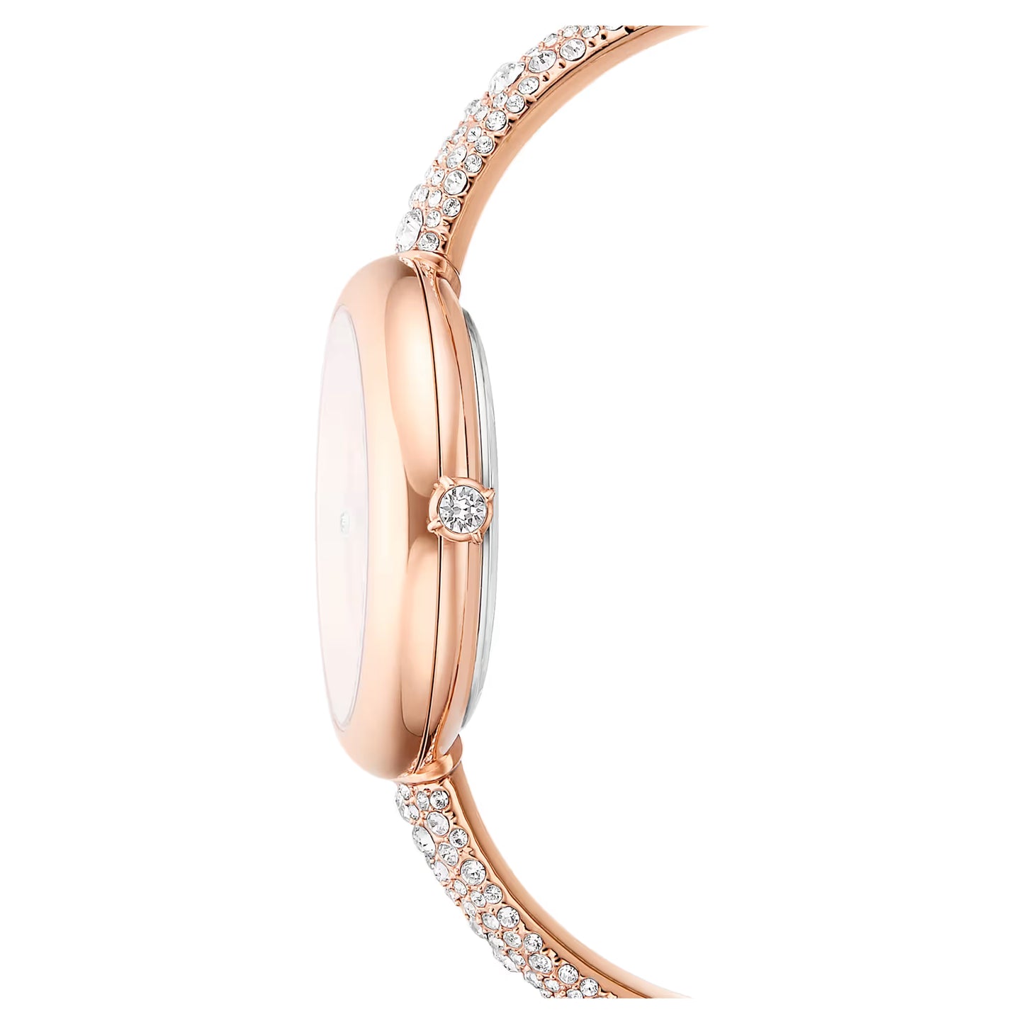Sublima bangle watch, Swiss Made, Metal bracelet, Rose gold tone, Rose gold-tone finish