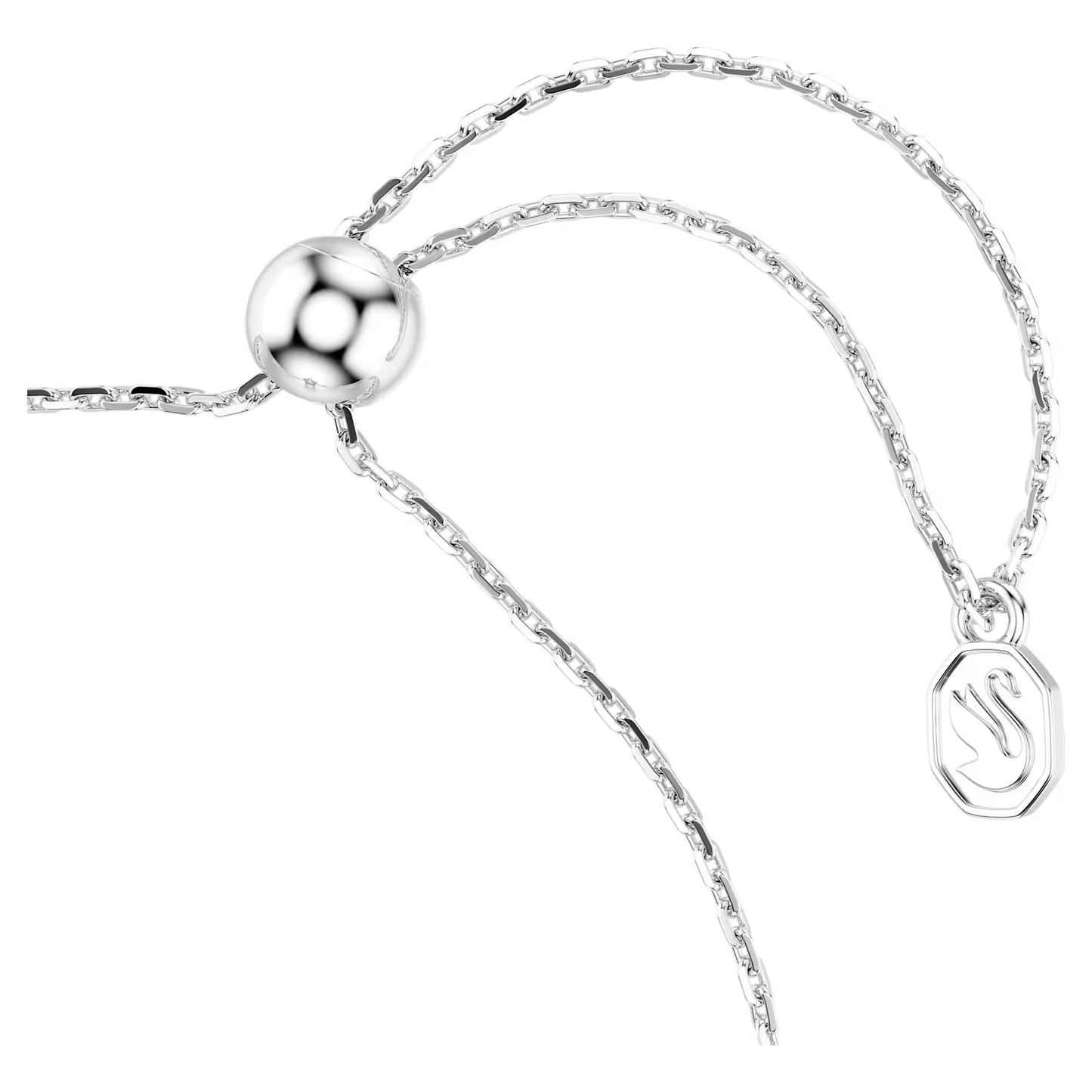 Sublima bracelet Round cut, Star, White, Rhodium plated