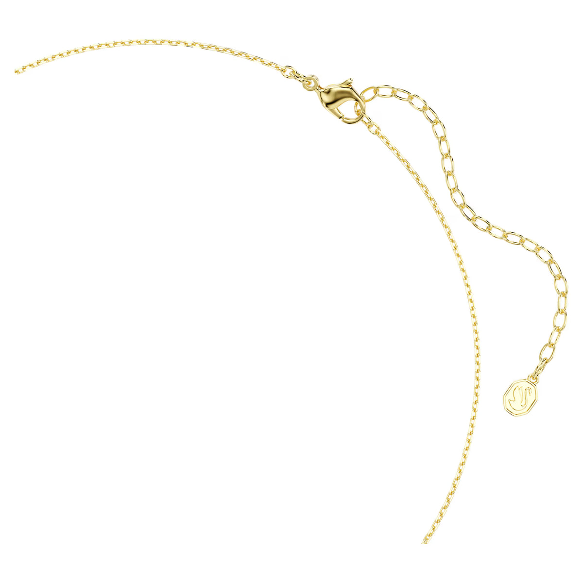 Sublima choker, Octagon cut, Green, 18K gold finish
