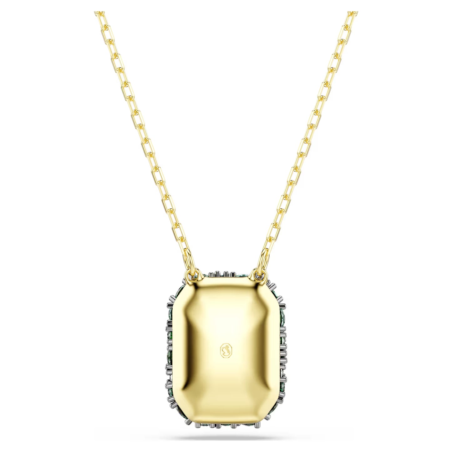 Sublima pendant, Octagon cut, Green, 18K gold finish