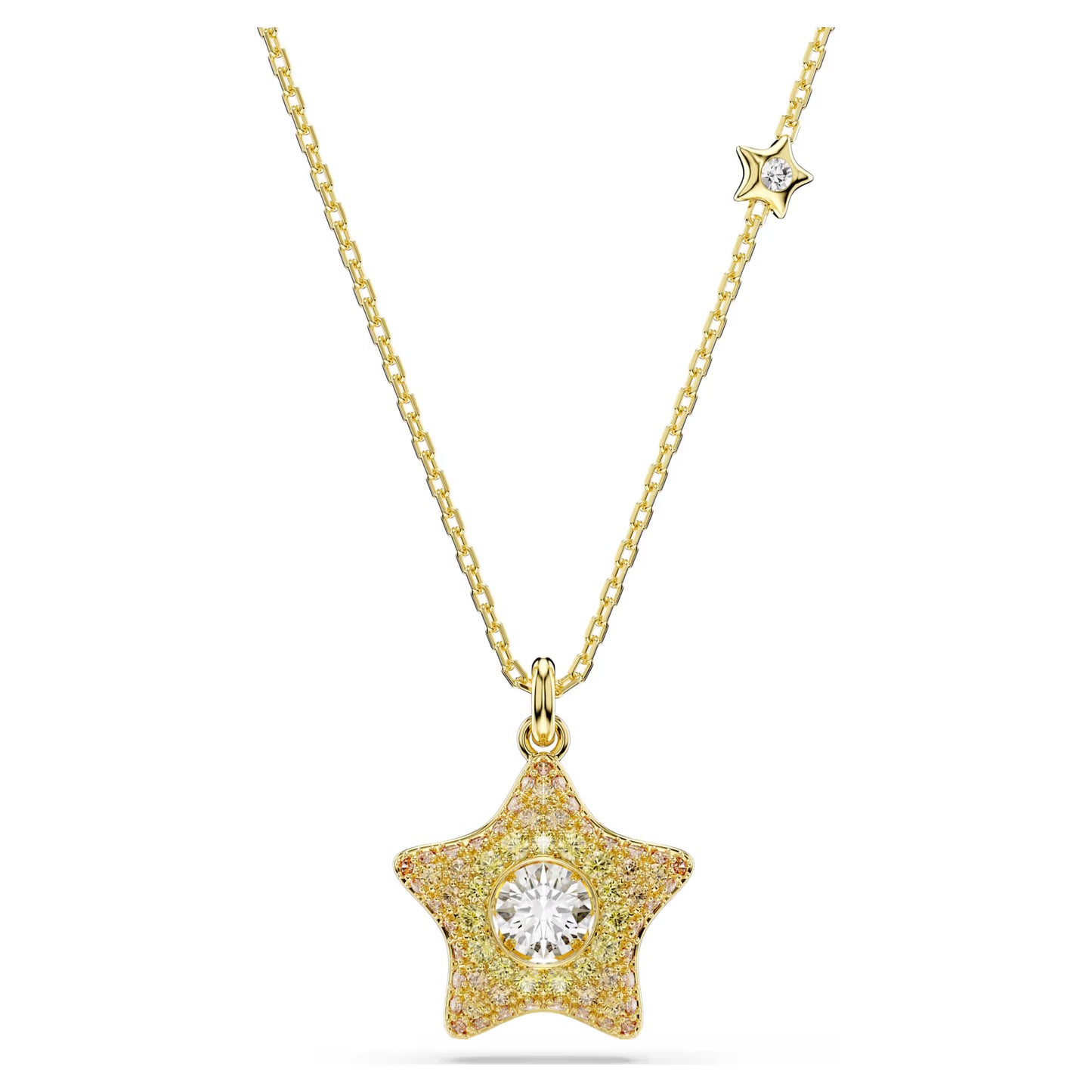 Sublima pendant, Round cut, Star, Multicoloured, 18K gold finish