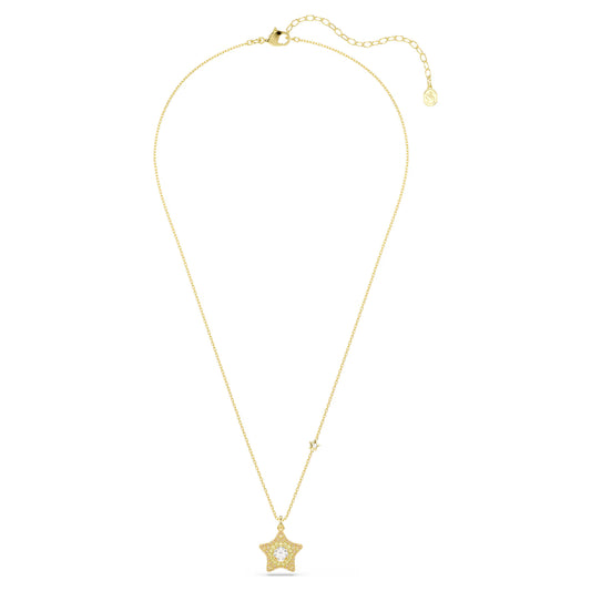Sublima pendant, Round cut, Star, Multicoloured, 18K gold finish