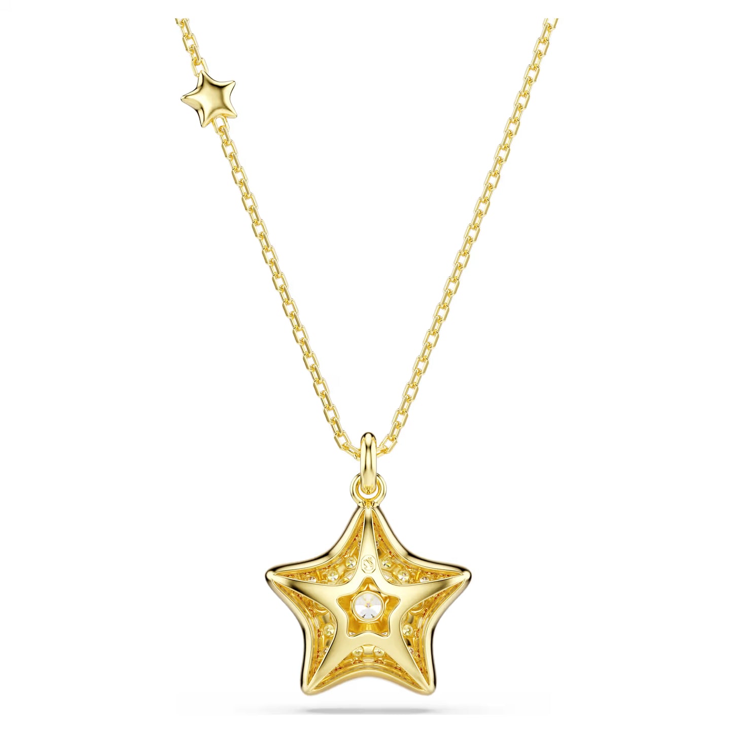 Sublima pendant, Round cut, Star, Multicoloured, 18K gold finish