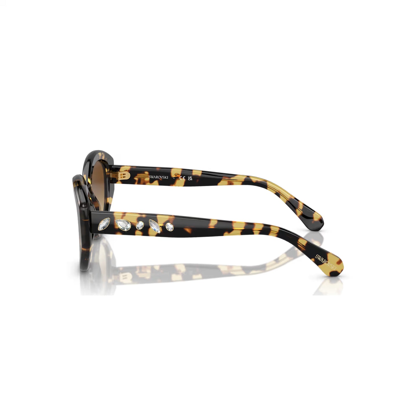 Sunglasses, Cat-Eye shape, SK6008, Brown