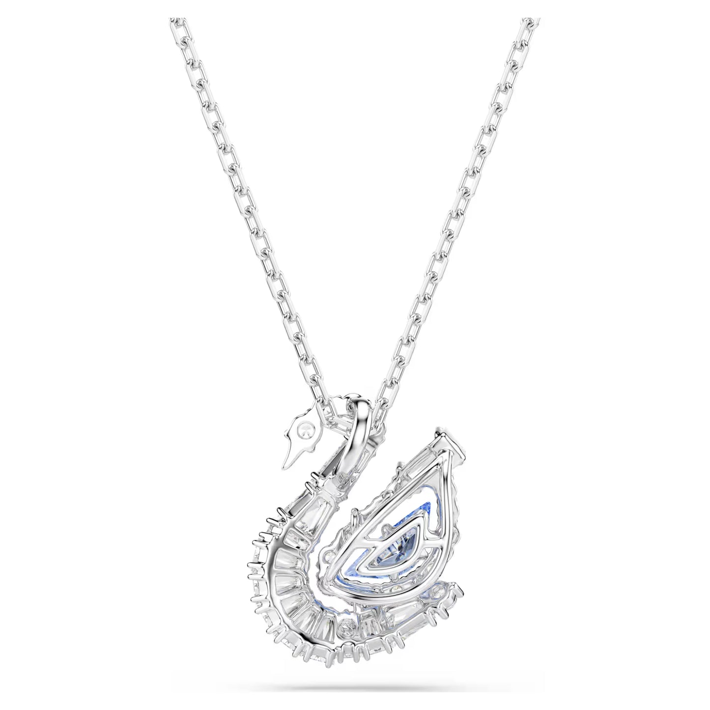 Swan pendant, Mixed cuts, Swan, Blue
