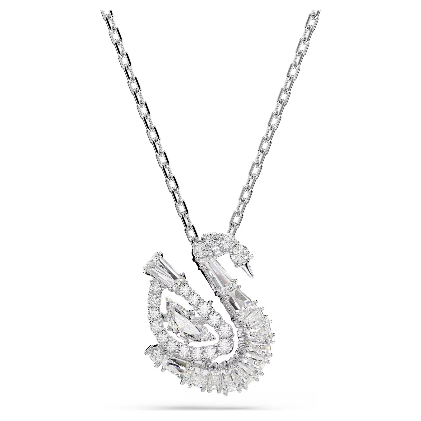 Swan pendant, Mixed cuts, Swan, White