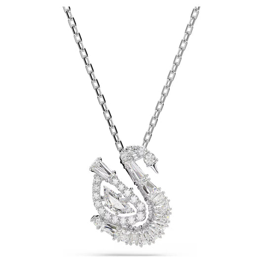 Swan pendant, Mixed cuts, Swan, White