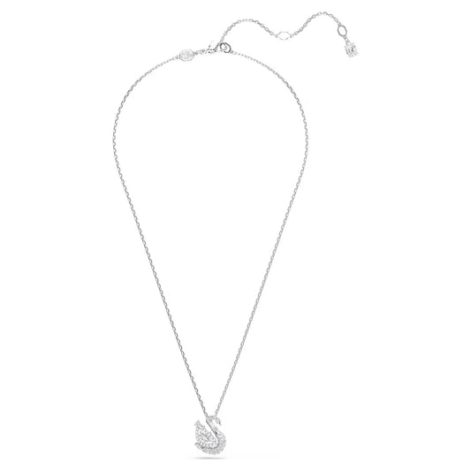 Swan pendant, Mixed cuts, Swan, White