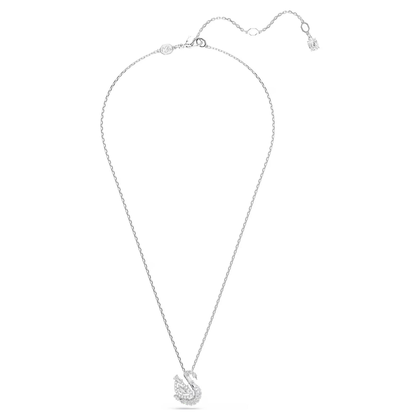 Swan pendant, Mixed cuts, Swan, White