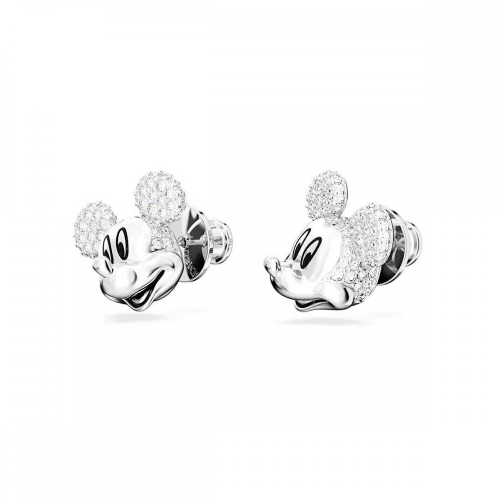 Disney Mickey Mouse Rhodium Plated Stud Earrings