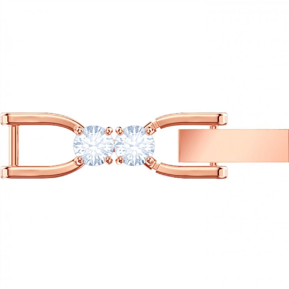 Rose gold Swarovski Tennis Deluxe Bracelet or Tennis Deluxe Necklace Rose Gold Tone Extender