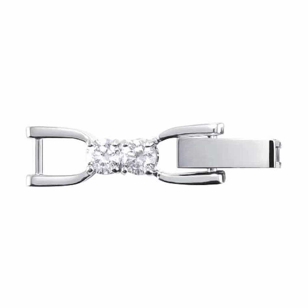Swarovski Tennis Deluxe Necklace or Tennis Deluxe Bracelet Silver Tone Extender