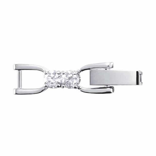 Swarovski Tennis Deluxe Necklace or Tennis Deluxe Bracelet Silver Tone Extender