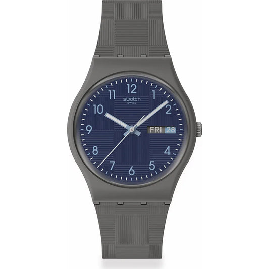 Tile Dial Textured Grey Swatch Watch