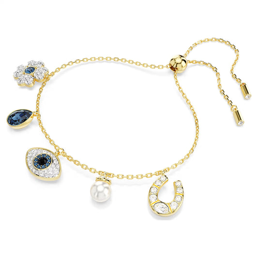 Symbolica bracelet, Clover, evil eye and horseshoe