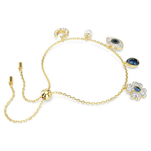 Symbolica bracelet, Clover, evil eye and horseshoe