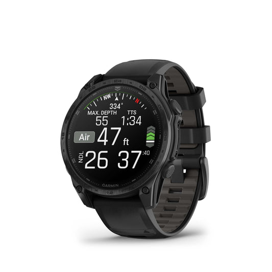 Garmin Tactix 8 47mm AMOLED Sapphire Titanium Black Silicone Band
