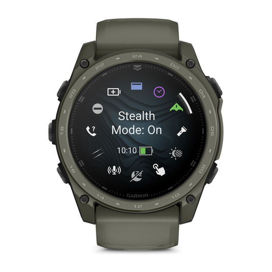 Garmin Tactix 8 51mm AMOLED Cerakote Sapphire Olive Drab Olive Silicone Band