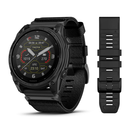 Garmin Tactix 8 51mm Solar Sapphire Titanium Tactical Black Nylon Band