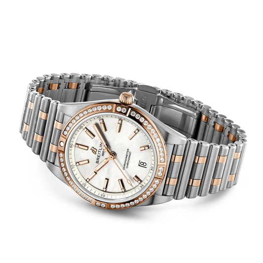 Chronomat Automatic 36 | 36mm Steel Case 18ct Gold Diamond Set Bezel & Dial
