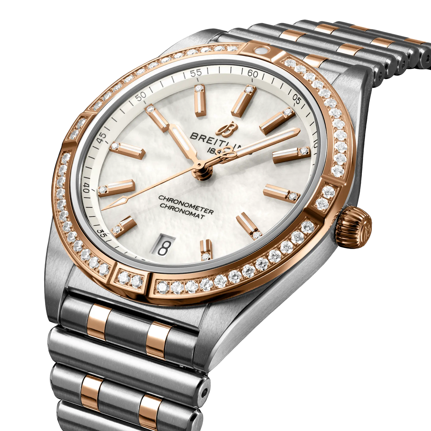Chronomat Automatic 36 | 36mm Steel Case 18ct Gold Diamond Set Bezel & Dial