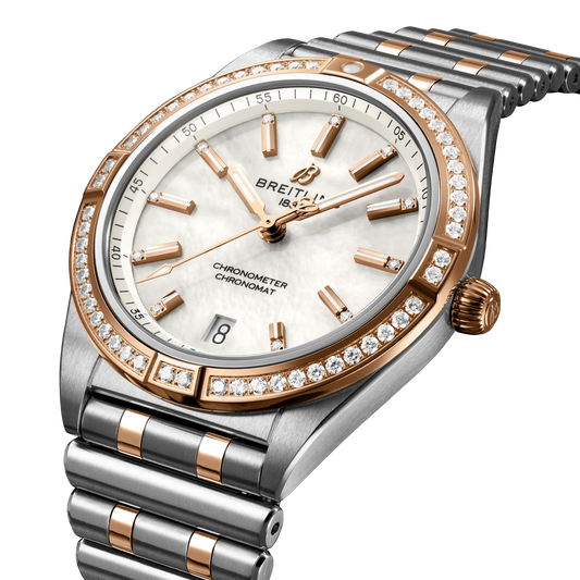 Chronomat Automatic 36 | 36mm Steel Case 18ct Gold Diamond Set Bezel & Dial