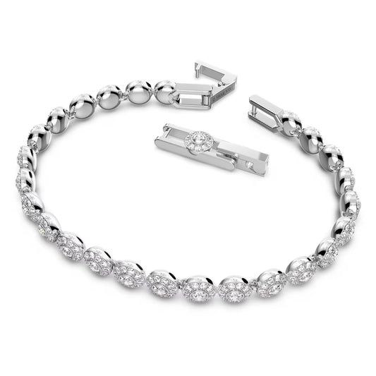 Una Angelic Tennis bracelet, Round, Small, White
