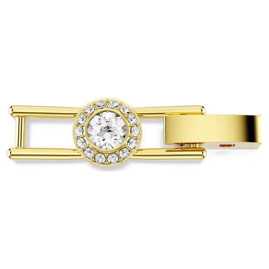 Una Angelic extender, Round cut, White, Gold-tone plated