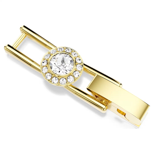 Una Angelic extender, Round cut, White, Gold-tone plated