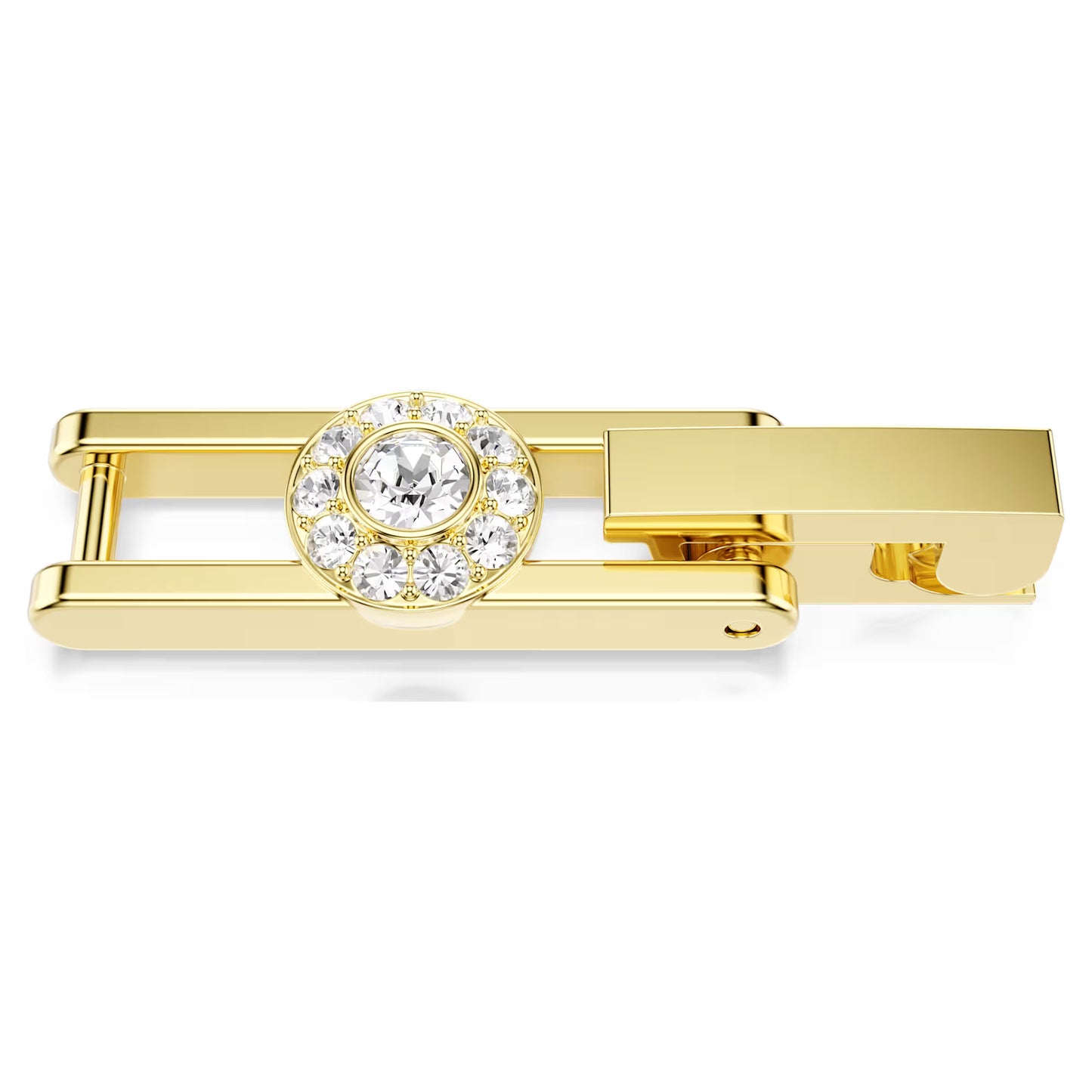 Una Angelic extender, Round cut, White, Gold-tone plated