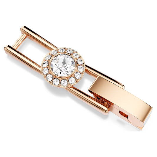 Una Angelic extender, Round cut, White, Rose gold-tone plated