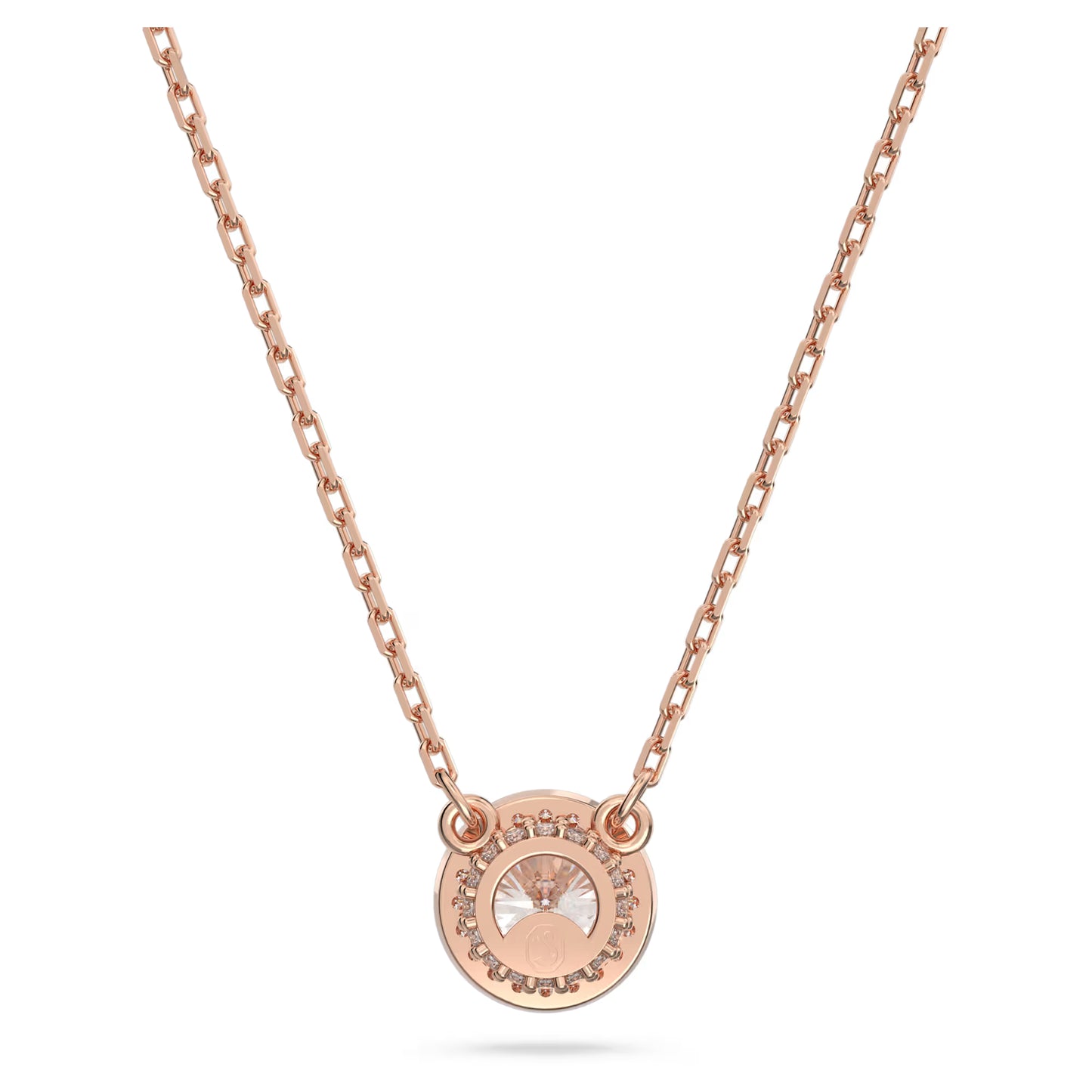 Constella pendant, Round cut, Pavé, White, Rose